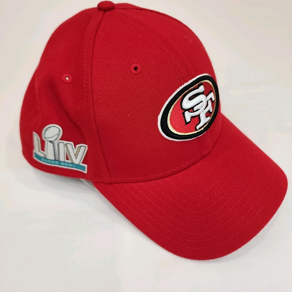 San Francisco 49Ers Hat Cat NFL Super Bowl LIV Miami New Era Hook & Loop 9Forty